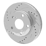 R1 Concepts 1992-2001 Toyota Camry Front Left Drilled & Slotted Silver Brake Rotor by R1 Concepts 631-76051L