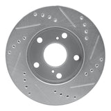 R1 Concepts 1992-2001 Toyota Camry Front Left Drilled & Slotted Silver Brake Rotor by R1 Concepts 631-76051L