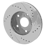 R1 Concepts 1992-2001 Toyota Camry Front Left Drilled & Slotted Silver Brake Rotor by R1 Concepts 631-76051L