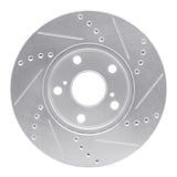 R1 Concepts 1992-2006 Lexus ES300 Front Left Drilled & Slotted Silver Brake Rotor by R1 Concepts 631-76052L