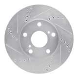R1 Concepts 1992-2006 Lexus ES300 Front Left Drilled & Slotted Silver Brake Rotor by R1 Concepts 631-76052L