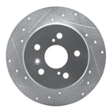 R1 Concepts 1992-2003 Lexus RX300 Rear Left Drilled & Slotted Silver Brake Rotor by R1 Concepts 631-76053L