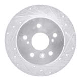 R1 Concepts 1992-2003 Lexus ES300 Rear Right Drilled & Slotted Silver Brake Rotor by R1 Concepts 631-76053R
