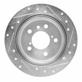 R1 Concepts 1992-2003 Lexus ES300 Rear Left Drilled & Slotted Silver Brake Rotor by R1 Concepts 631-76054L