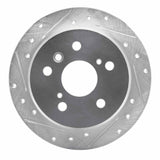 R1 Concepts 1992-2003 Lexus ES300 Rear Left Drilled & Slotted Silver Brake Rotor by R1 Concepts 631-76054L