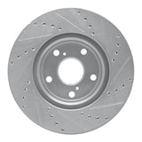 R1 Concepts 1999-2007 Lexus ES330 Front Left Drilled & Slotted Silver Brake Rotor by R1 Concepts 631-76055L