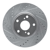 R1 Concepts 1999-2007 Lexus ES330 Front Left Drilled & Slotted Silver Brake Rotor by R1 Concepts 631-76055L