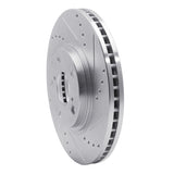 R1 Concepts 1999-2007 Lexus RX300 Front Right Drilled & Slotted Silver Brake Rotor by R1 Concepts 631-76055R