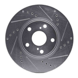 R1 Concepts 1999-2007 Lexus RX300 Front Right Drilled & Slotted Silver Brake Rotor by R1 Concepts 631-76055R