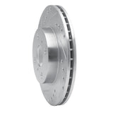 R1 Concepts 1993-2002 Chevrolet Prizm Front Left Drilled & Slotted Silver Brake Rotor by R1 Concepts 631-76056L