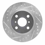 R1 Concepts 1993-2002 Chevrolet Prizm Front Left Drilled & Slotted Silver Brake Rotor by R1 Concepts 631-76056L
