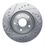 R1 Concepts 1992-1995 Toyota MR2 Front Right Drilled & Slotted Silver Brake Rotor by R1 Concepts 631-76057R