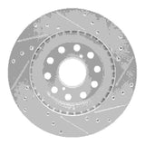 R1 Concepts 1992-1995 Toyota MR2 Rear Left Drilled & Slotted Silver Brake Rotor by R1 Concepts 631-76058L