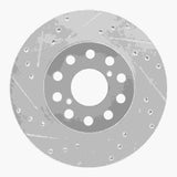 R1 Concepts 1992-1995 Toyota MR2 Rear Left Drilled & Slotted Silver Brake Rotor by R1 Concepts 631-76058L