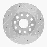 R1 Concepts 1992-1995 Toyota MR2 Rear Right Drilled & Slotted Silver Brake Rotor by R1 Concepts 631-76058R