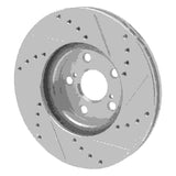 R1 Concepts 1994-1999 Toyota Celica Front Left Drilled & Slotted Silver Brake Rotor by R1 Concepts 631-76059L