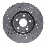 R1 Concepts 1994-1999 Toyota Celica Front Right Drilled & Slotted Silver Brake Rotor by R1 Concepts 631-76059R