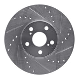 R1 Concepts 1994-1999 Toyota Celica Front Right Drilled & Slotted Silver Brake Rotor by R1 Concepts 631-76059R