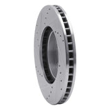 R1 Concepts 1994-1999 Toyota Celica Front Right Drilled & Slotted Silver Brake Rotor by R1 Concepts 631-76059R