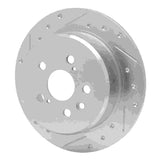 R1 Concepts 1994-1995 Toyota Celica Rear Left Drilled & Slotted Silver Brake Rotor by R1 Concepts 631-76060L