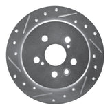 R1 Concepts 1994-1995 Toyota Celica Rear Left Drilled & Slotted Silver Brake Rotor by R1 Concepts 631-76060L