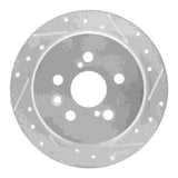 R1 Concepts 1994-1995 Toyota Celica Rear Right Drilled & Slotted Silver Brake Rotor by R1 Concepts 631-76060R