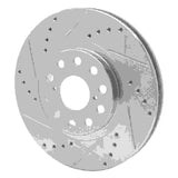 R1 Concepts 1993-1998 Toyota Supra Front Left Drilled & Slotted Silver Brake Rotor by R1 Concepts 631-76061L