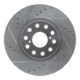 R1 Concepts 1993-1998 Toyota Supra Front Left Drilled & Slotted Silver Brake Rotor by R1 Concepts 631-76061L