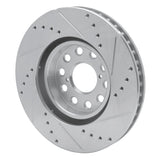 R1 Concepts 1993-1998 Toyota Supra Front Left Drilled & Slotted Silver Brake Rotor by R1 Concepts 631-76061L