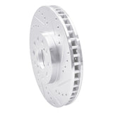 R1 Concepts 1993-1998 Toyota Supra Front Right Drilled & Slotted Silver Brake Rotor by R1 Concepts 631-76061R