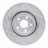 R1 Concepts 1993-1998 Toyota Supra Left Front Drilled & Slotted Silver Brake Rotor by R1 Concepts 631-76062D