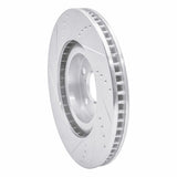 R1 Concepts 1993-1998 Toyota Supra Left Front Drilled & Slotted Silver Brake Rotor by R1 Concepts 631-76062D