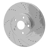 R1 Concepts 1993-1998 Toyota Supra Right Front Drilled & Slotted Silver Brake Rotor by R1 Concepts 631-76063D