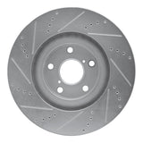 R1 Concepts 1993-1998 Toyota Supra Right Front Drilled & Slotted Silver Brake Rotor by R1 Concepts 631-76063D