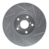 R1 Concepts 1993-1998 Toyota Supra Right Front Drilled & Slotted Silver Brake Rotor by R1 Concepts 631-76063D