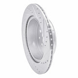 R1 Concepts 1993-1998 Toyota Supra Rear Left Drilled & Slotted Silver Brake Rotor by R1 Concepts 631-76064L