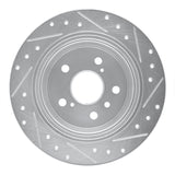 R1 Concepts 1995-1999 Toyota Avalon Rear Left Drilled & Slotted Silver Brake Rotor by R1 Concepts 631-76065L