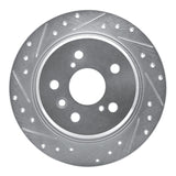 R1 Concepts 1995-1999 Toyota Avalon Rear Left Drilled & Slotted Silver Brake Rotor by R1 Concepts 631-76065L