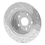 R1 Concepts 1995-1999 Toyota Avalon Rear Left Drilled & Slotted Silver Brake Rotor by R1 Concepts 631-76065L