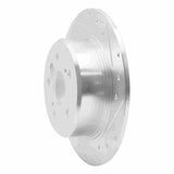 R1 Concepts 1995-1999 Toyota Avalon Rear Right Drilled & Slotted Silver Brake Rotor by R1 Concepts 631-76065R