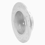 R1 Concepts 1995-1999 Toyota Avalon Rear Right Drilled & Slotted Silver Brake Rotor by R1 Concepts 631-76065R