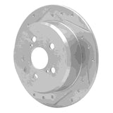 R1 Concepts 1996-1999 Toyota Celica Rear Left Drilled & Slotted Silver Brake Rotor by R1 Concepts 631-76066L