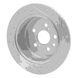 R1 Concepts 1996-1999 Toyota Celica Rear Left Drilled & Slotted Silver Brake Rotor by R1 Concepts 631-76066L