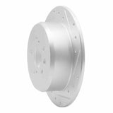 R1 Concepts 1996-1999 Toyota Celica Rear Right Drilled & Slotted Silver Brake Rotor by R1 Concepts 631-76066R