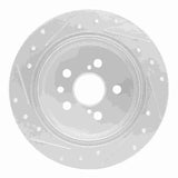 R1 Concepts 1996-1999 Toyota Celica Rear Right Drilled & Slotted Silver Brake Rotor by R1 Concepts 631-76066R