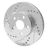 R1 Concepts 1994-2000 Toyota Celica Front Left Drilled & Slotted Silver Brake Rotor by R1 Concepts 631-76067L