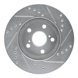 R1 Concepts 1994-2000 Toyota Celica Front Left Drilled & Slotted Silver Brake Rotor by R1 Concepts 631-76067L