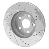 R1 Concepts 1994-2000 Toyota Celica Front Left Drilled & Slotted Silver Brake Rotor by R1 Concepts 631-76067L