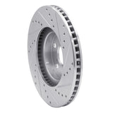 R1 Concepts 2000-2010 Pontiac Vibe Front Left Drilled & Slotted Silver Brake Rotor by R1 Concepts 631-76068L