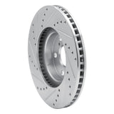 R1 Concepts 2000-2010 Pontiac Vibe Front Right Drilled & Slotted Silver Brake Rotor by R1 Concepts 631-76068R
